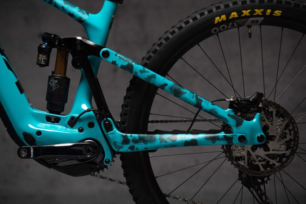 DyedBro E-Bike Frame Protection Camo. Black.