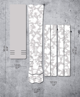 DyedBro E-Bike Frame Protection Camo. White.
