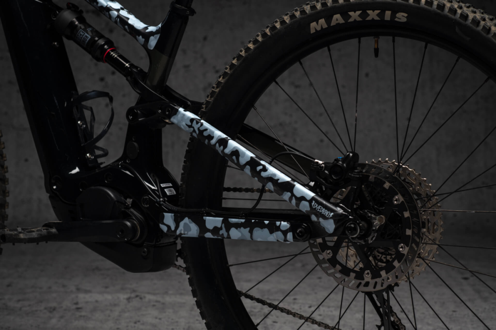 DyedBro E-Bike Frame Protection Camo. White.