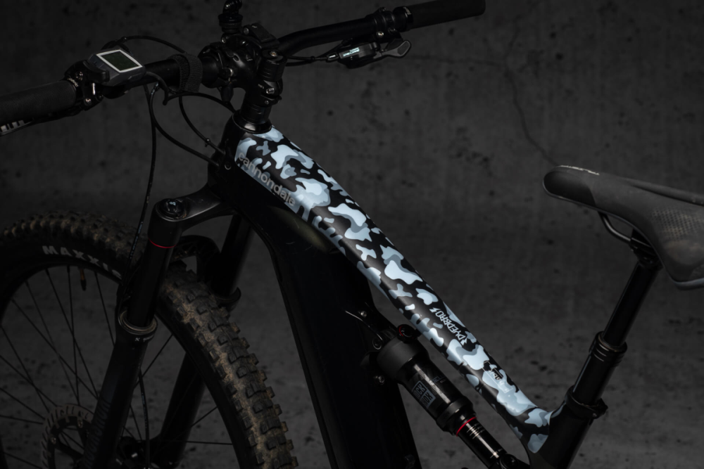 DyedBro E-Bike Frame Protection Camo. White.