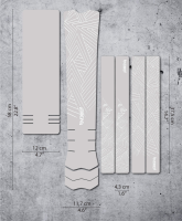 DyedBro E-Bike Frame Protection Stay Free. White.