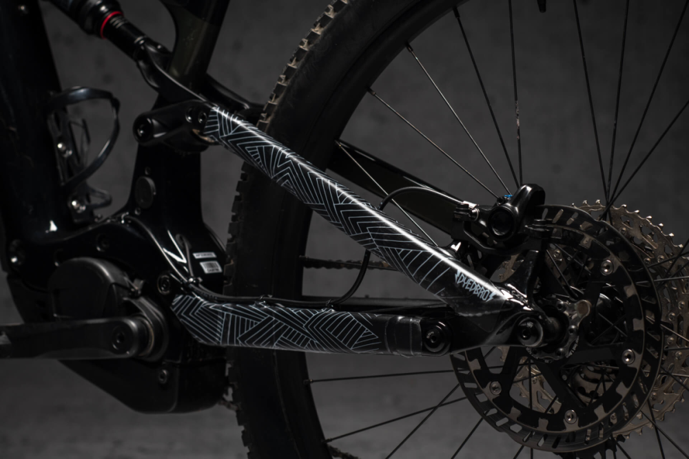 DyedBro E-Bike Frame Protection Stay Free. White.