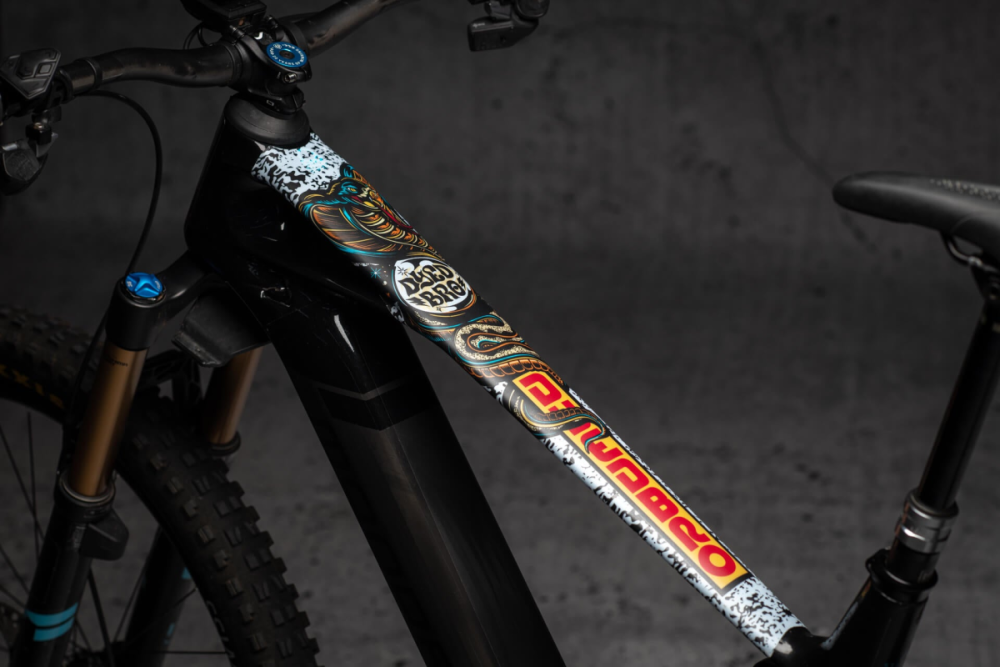 DyedBro E-Bike Frame Protection. White.