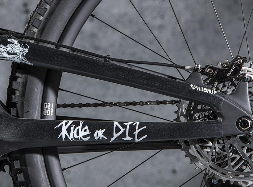 DyedBro Frame Protection Ride or Die. White.