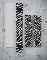 DyedBro Frame Protection Zebra. Gloss Black.
