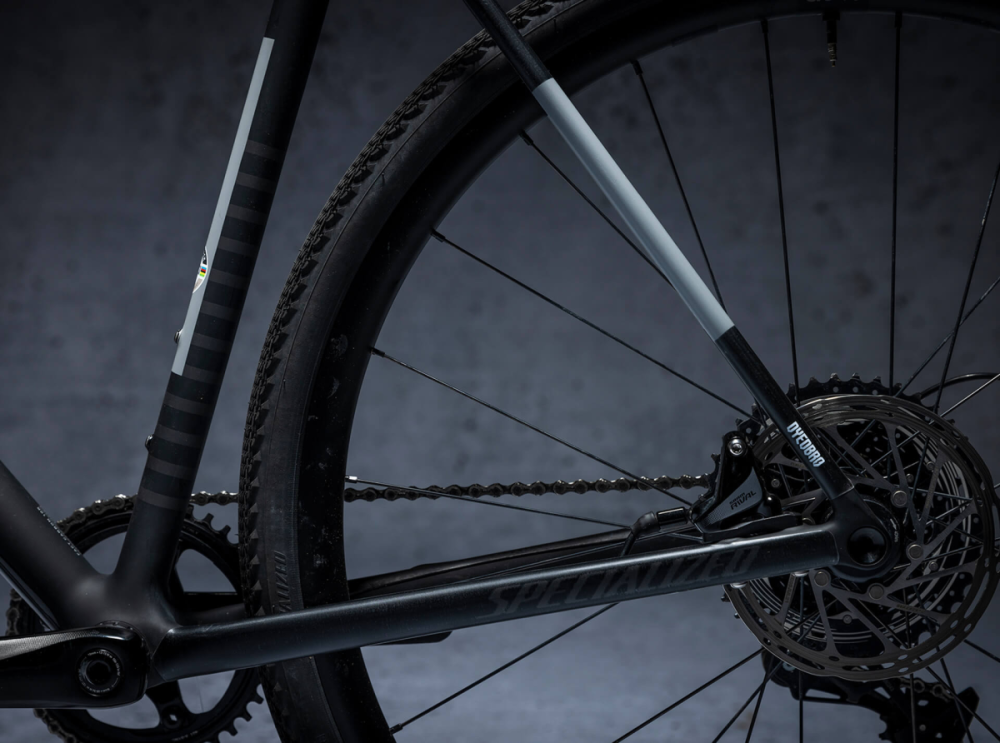 DyedBro Gravel Frame Protection. Clear Matt. Black.