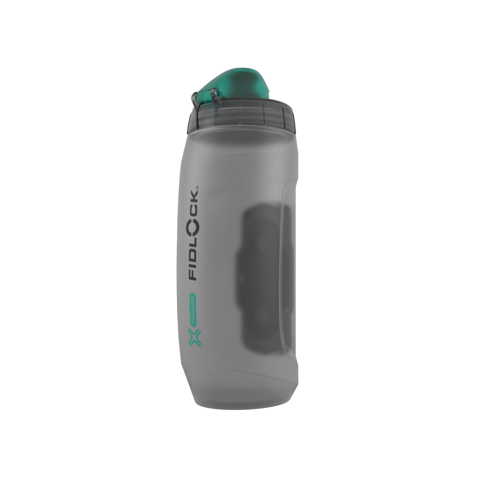 Fidlock TWIST Trinkflasche 590 ml antibakteriell, Single (mit Bottle Connector, ohne Base). Transparent Blac
