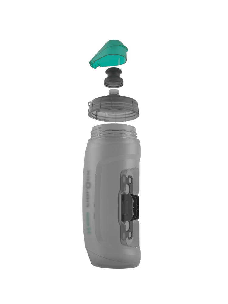 Fidlock TWIST Ersatz-Trinkflasche 590 ml antibakteriell, (ohne Bottle Connector und Base). Transparent Black