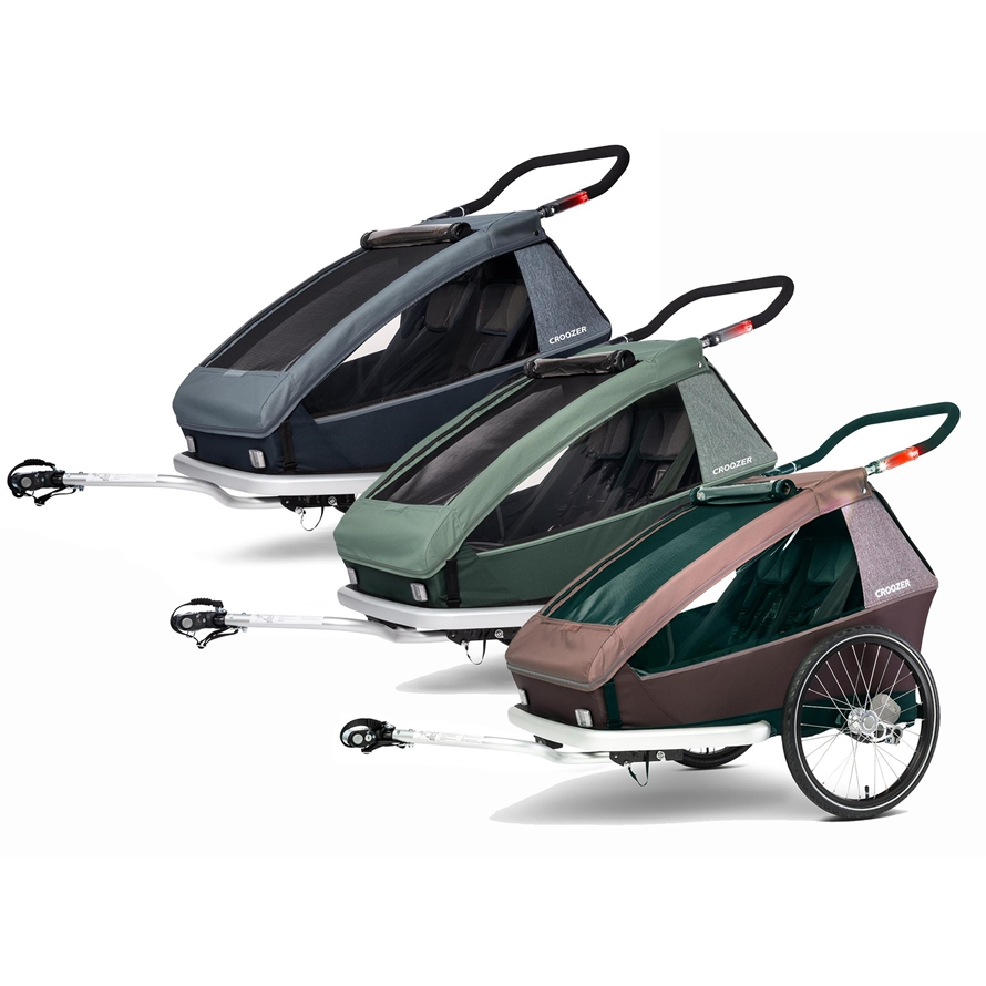 Croozer Anhänger Vaaya 2 2in1 Red 2in1 (Bike+Buggy) / Blossom red