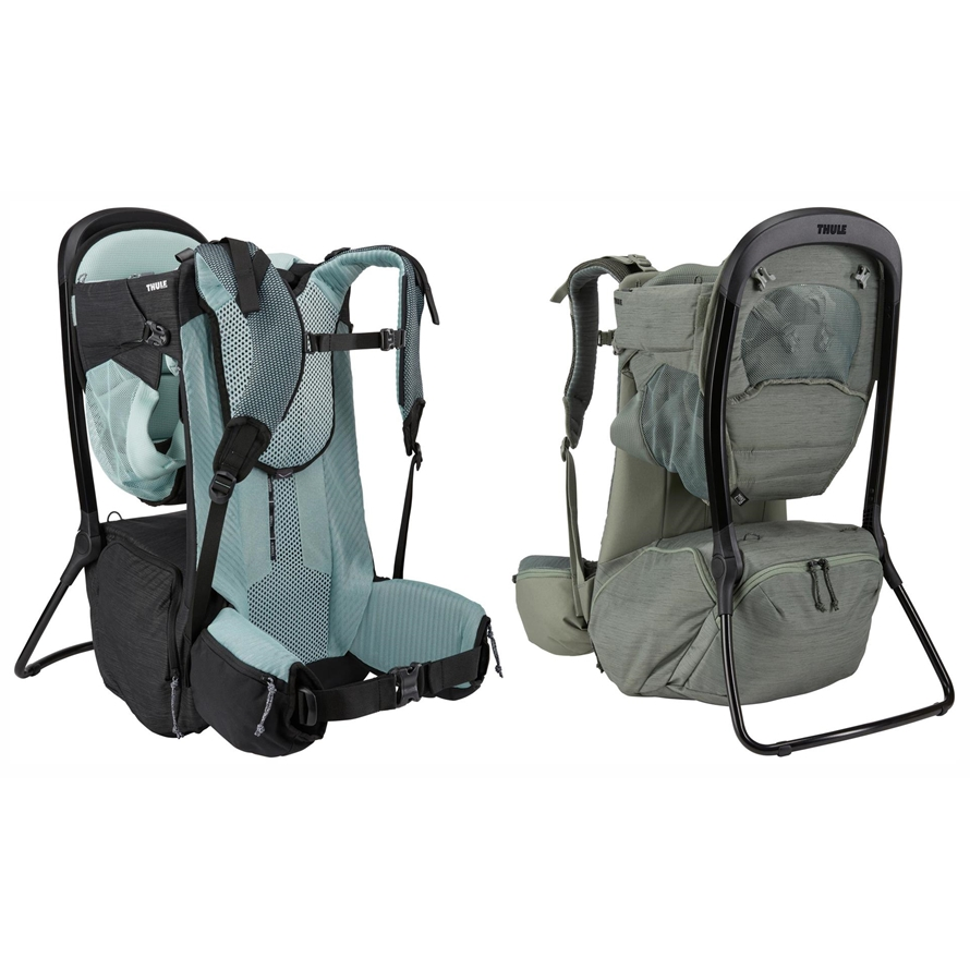 Thule Kindertrage Sapling Black inkl. Sonnenblende / 22l StaufachBlack, max. Zuladung: 22kg