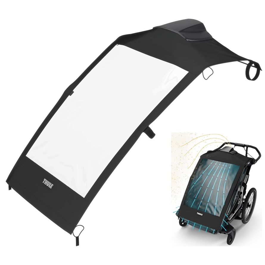 Thule Verdeck mit Ventilator Double Black zu Chariot SPORT 2/CROSS 2 Double