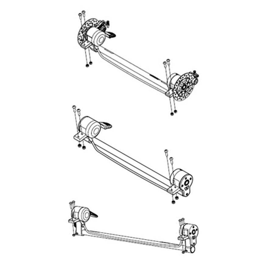 Thule Achse kompl. SPORT 2 ab 2017 zu Chariot SPORT 2 ab 20172 Plätzer, SPORT, ab 2017