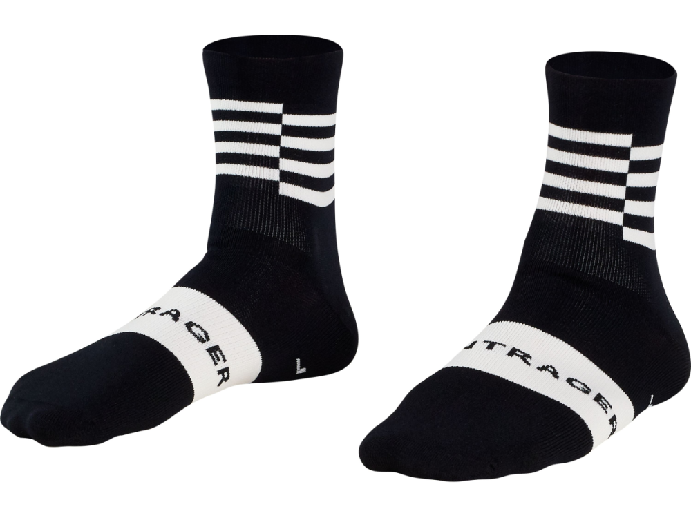 BONTRAGER Socke Race Quarter S (35 - 38) Black/White