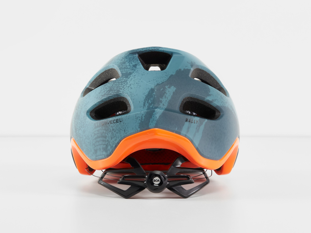 Trek Helm Rally WaveCel L Battleship Blue/Orange CE