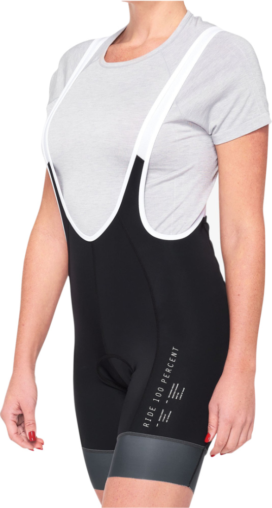 100percent Damen BIB Shorts Exceeda schwarz-charcoal M