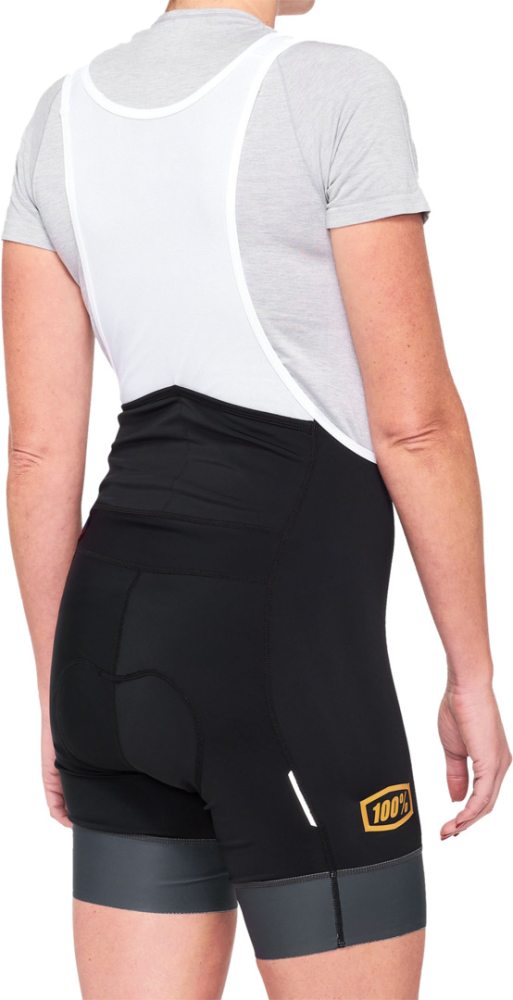 100percent Damen BIB Shorts Exceeda schwarz-charcoal M