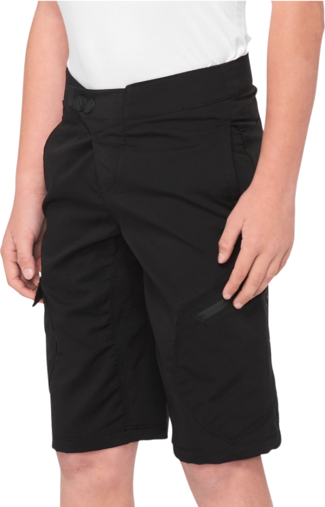 100percent Kinder Shorts Ridecamp schwarz 28