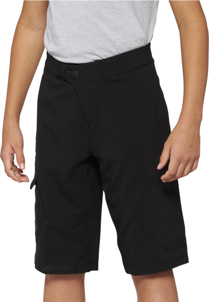 100percent Shorts Ridecamp Youth w-Liner schwarz 28