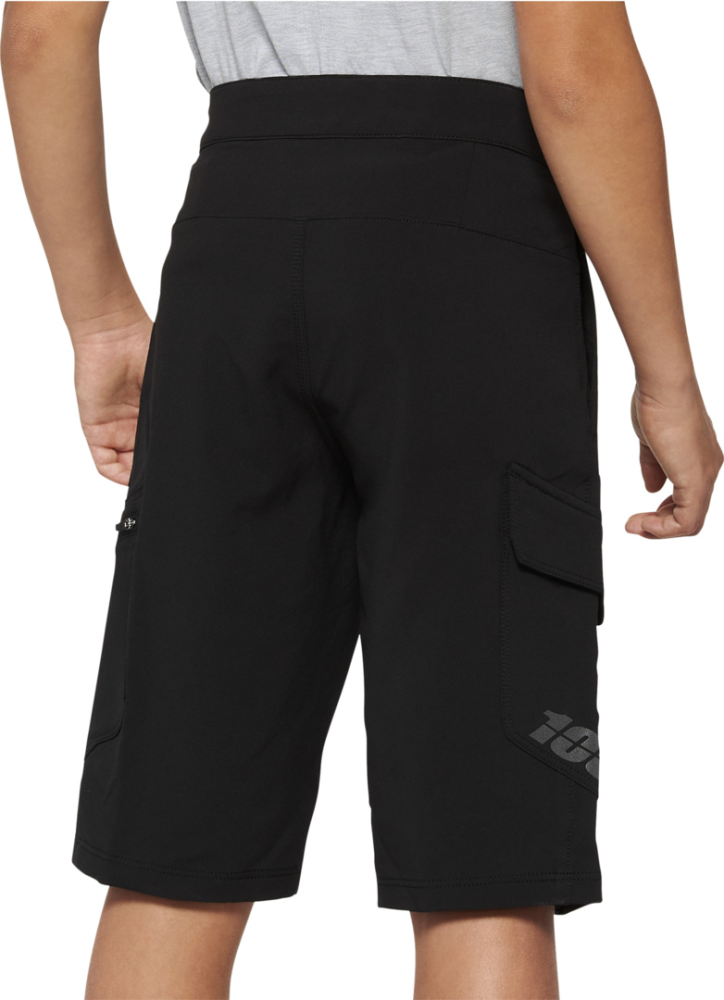 100percent Shorts Ridecamp Youth w-Liner schwarz 28