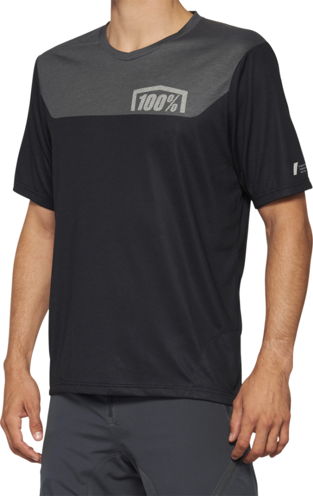 100percent Jersey Airmatic schwarz-charcoal M