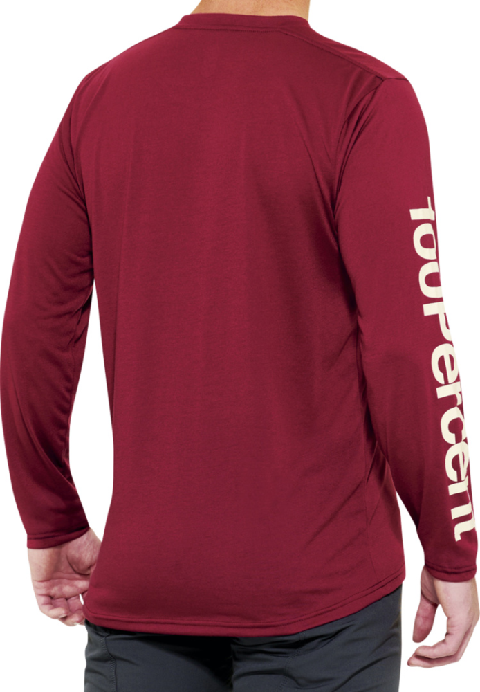 100percent Airmatic Long Sleeve Jersey merlot S