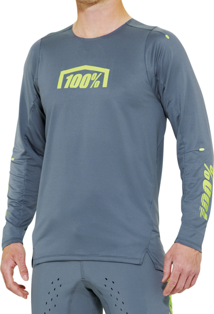 100percent R-CORE-X Long Sleeve Jersey grau M