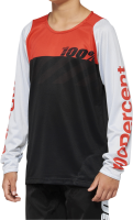 100percent Jersey R-Core Youth schwarz-racer red M