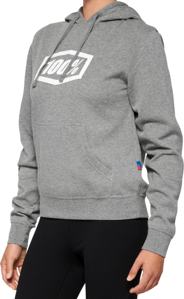 100percent Icon Women's Hoodie heather grey L