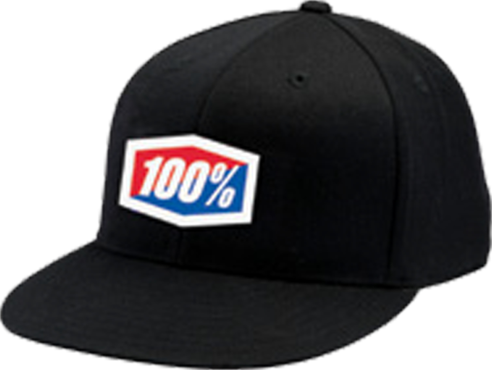 100percent Hut Official J-Fit Flexfit schwarz S