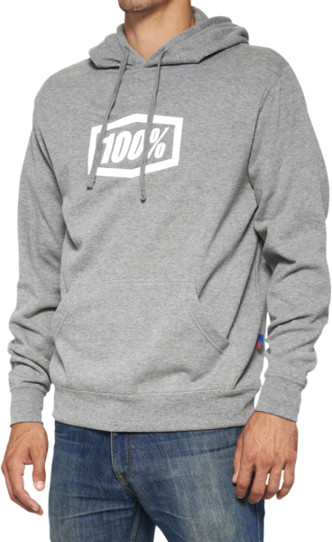 100percent Hoodie Icon heather grey XL