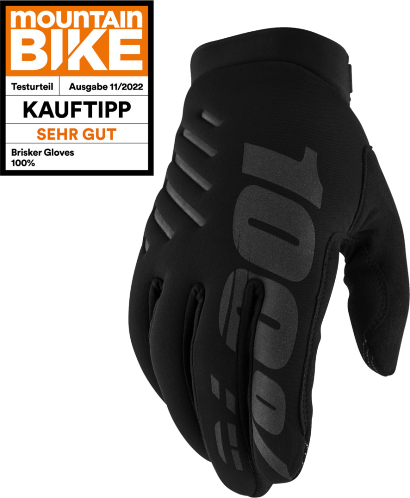 100percent Brisker Gloves - Black M