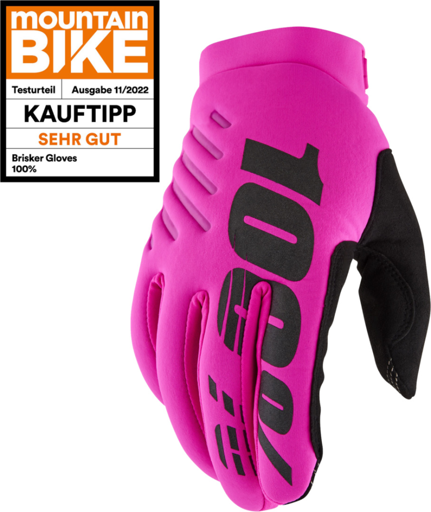 100percent Handschuhe Brisker neon pink M