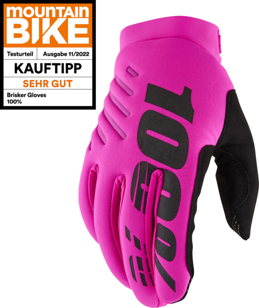 100percent Damen Handschuhe Brisker pink S