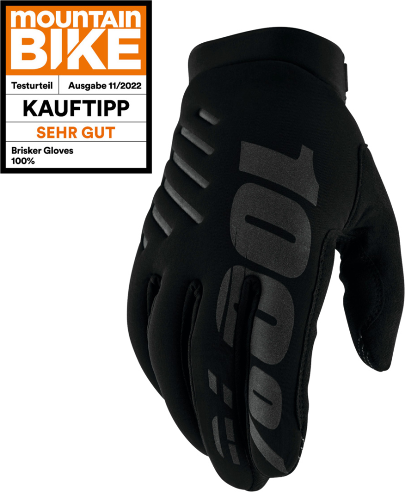 100percent Brisker Youth Gloves - Black M