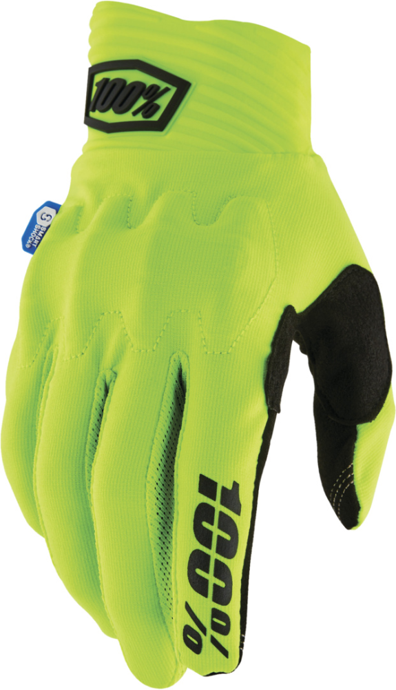 100percent COGNITO SMART SHOCK Gloves fluo yellow S