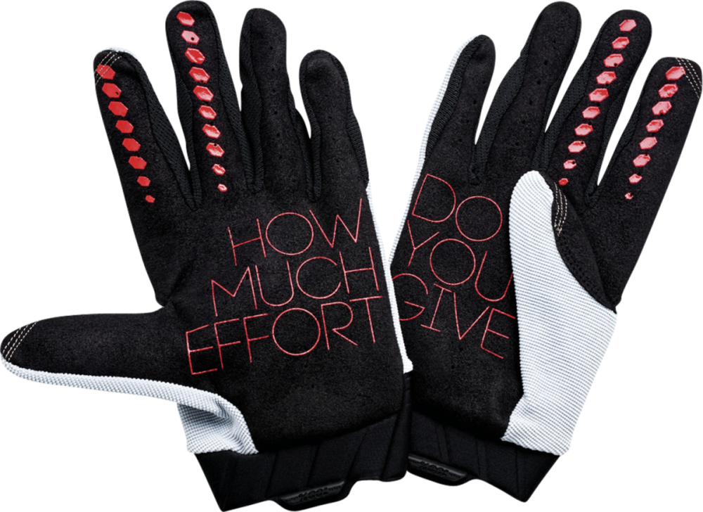 100percent Geomatic Gloves grey-racer red XL