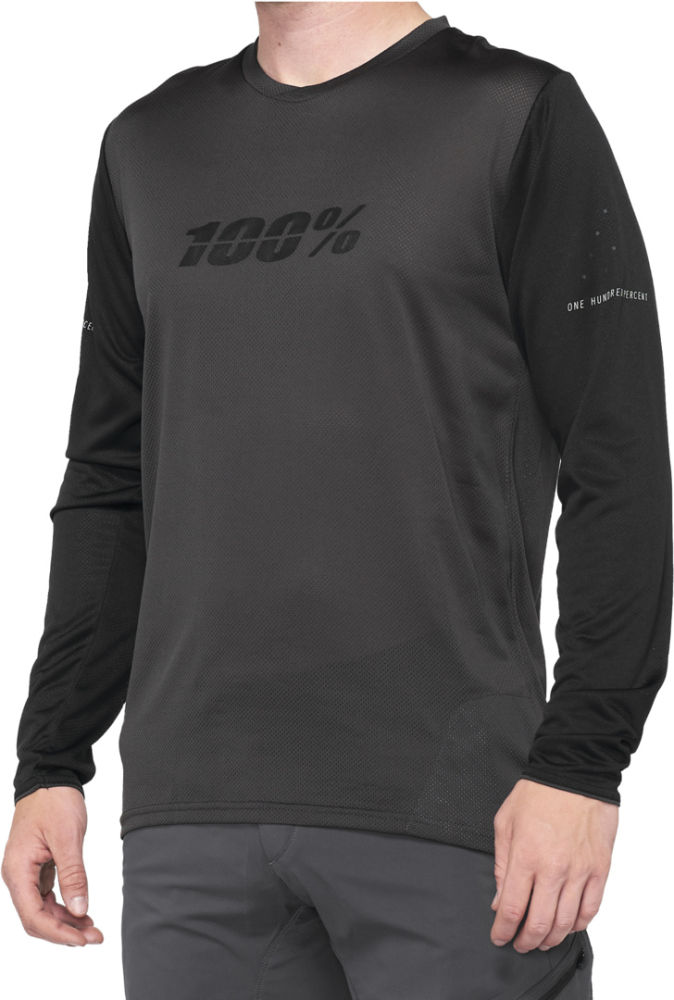 100percent Langarm-Trikot Ridecamp schwarz S