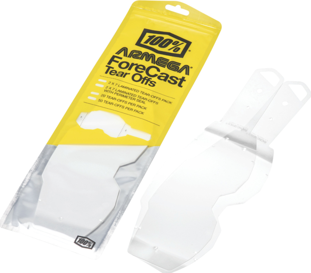 100percent Armega Forecast Standard Tear-Offs 50 PK