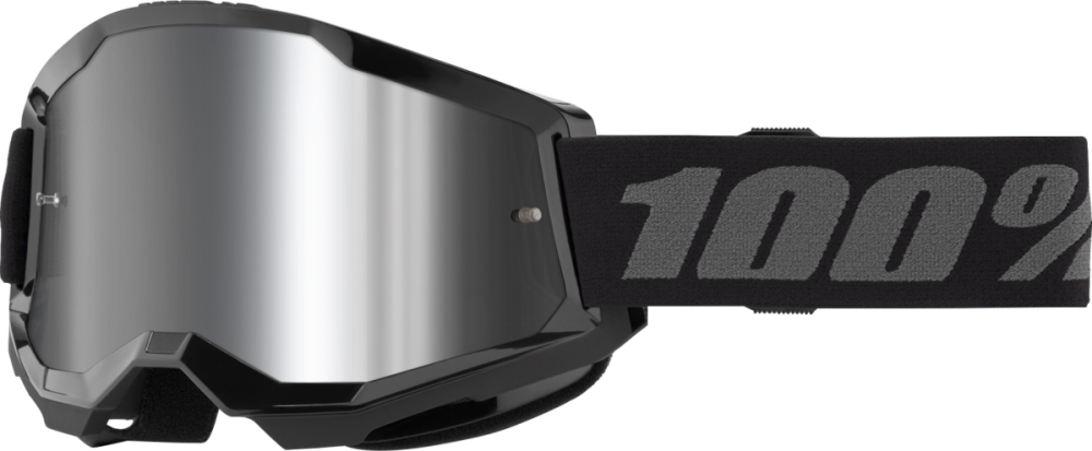 100percent Strata 2 Junior Goggle Black - Mirror Silver Lens