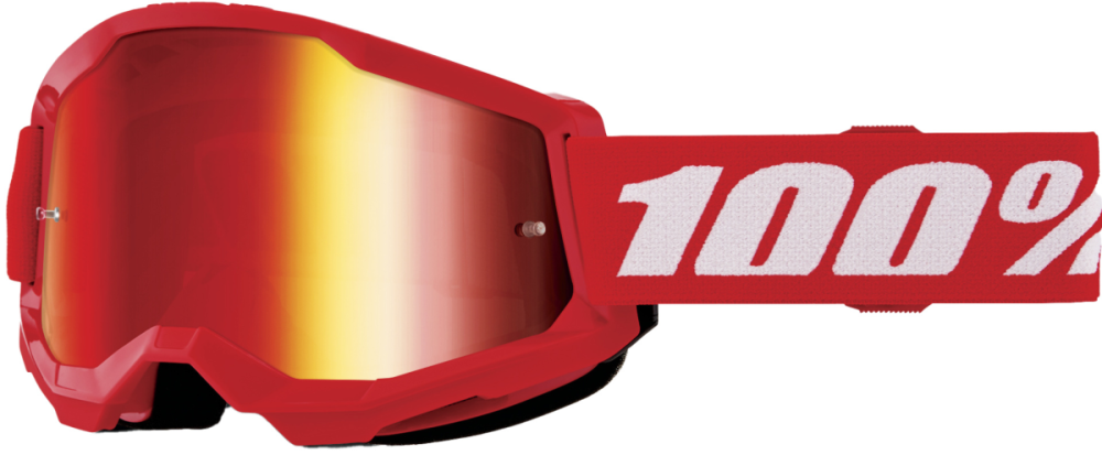 100percent Strata 2 Junior Goggle Red - Mirror Red Lens