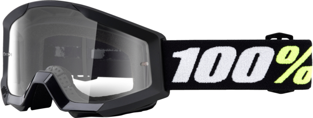 100percent 100% Strata Mini Goggle Black - Clear Lens