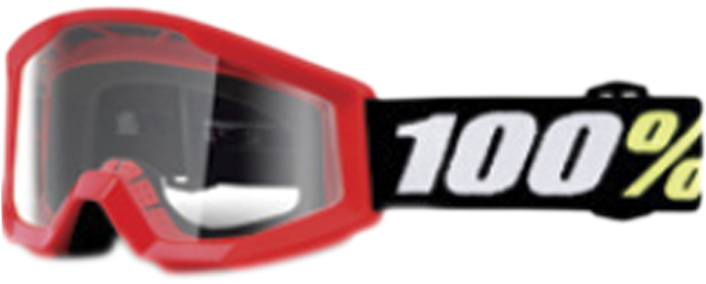 100percent 100% Strata Mini Goggle Red - Clear Lens