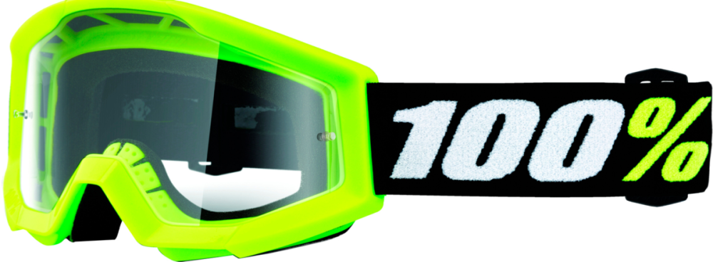 100percent Goggles Strata Mini Goggle Yellow -Lens Clear