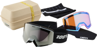 100percent NORG HiPER Goggle White/Green - Mirror Green Lens