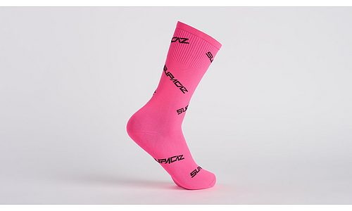 Detailed Picture of TAGGED SOCK BLK/NEON PNK S