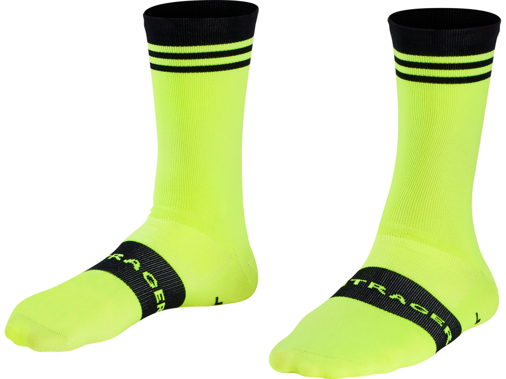 BONTRAGER Sock Race Crew Large (41-43) Radioactive Yellow