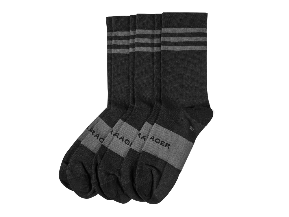 BONTRAGER Socke Race Crew (6 cm) S (37 – 39) Black 3er-Pack