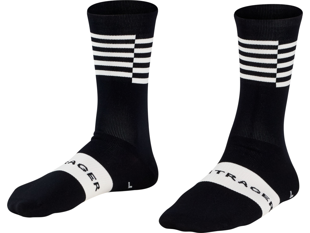 BONTRAGER Socke Race Crew L (41 - 43) Black/White