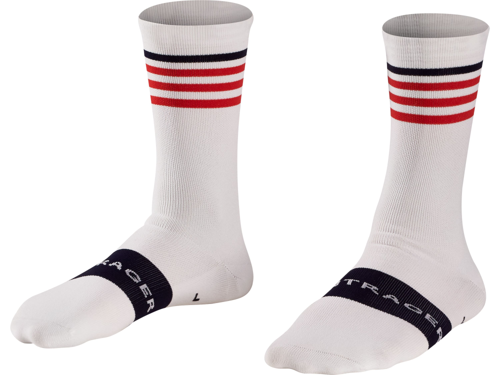 BONTRAGER Socke Race Crew XL (44 - 46) White Stripes
