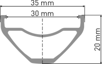 DT Swiss F 1900 CLASSIC Laufrad 27.5" IS 30 148/12mm MS